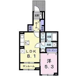 いちぢくばた家の物件間取画像